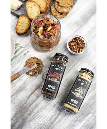 Watkins Gourmet Organic Crushed Red Pepper Spice - Non-GMO, Kosher - 1.6 Ounce Jar - Buy Online on GoSupps.com