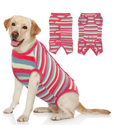 Kuoser dog body after op breathable body dogs after op for dogs/cats colored dog body after castration male bitch medical body dog alternative to the ruff xl red & blue - Buy Online on GoSupps.com