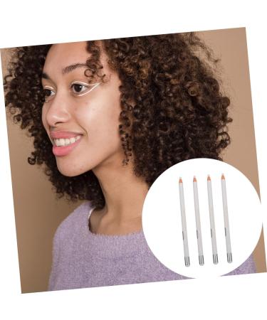 Beatifufu 4pcs White Line Drawing Eyebrow Pencil Girl Eyeliner Tool Eye Shadow Pencil White Brow Mapping Pen - Buy Online on GoSupps.com