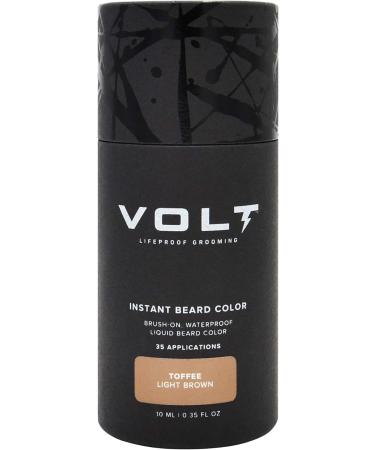 VOLT Grooming Instant Beard Color - Toffee (Light Brown) - Smudge/Water Resistant Brush-On for Beards, Mustaches & Eyebrows - 14 ml - Buy Online on GoSupps.com