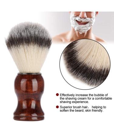 Portable Beard Brush - Wooden Handle Shaving Brush for Effortless Grooming | International Shipping Available - Buy Online on GoSupps.com