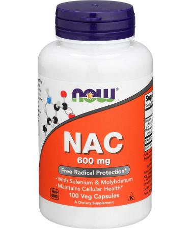 Now Foods NAC 600 mg 100 Veg Capsules
