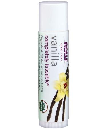 Now Foods Completely Kissable Lip Balm Vanilla - 0.15 oz | Natural Hydration & Smooth Lips - Buy Online on GoSupps.com