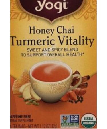 Yogi Tea Honey Chai Turmeric Vitality 16 ct