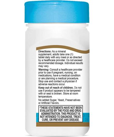 21st Century Zinc Chelated 50 mg - 110 Tablets for Immune Support & Zinc Supplement - Buy Online on GoSupps.com
