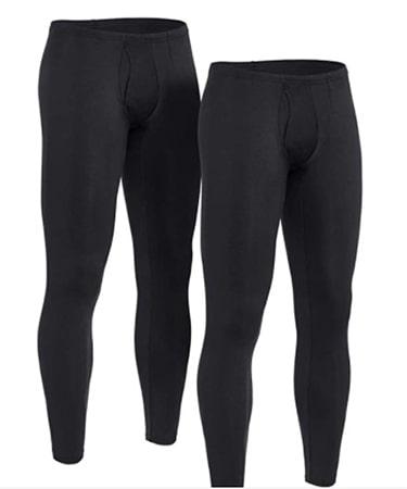 TSLA 2 Pack Men's Thermal Underwear Pants
