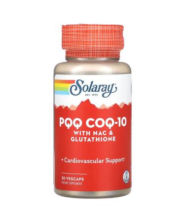 Solaray PQQ CoQ-10 with NAC & Glutathione 30 VegCaps