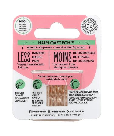 Invisibobble Original Traceless Hair Ring - Bronze Me Pretty (3 Pack) | No Crease Hair Ties - Buy Online on GoSupps.com