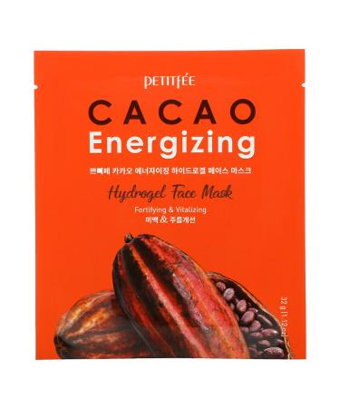Petitfee Cacao Energizing Hydrogel Face Mask - 5 Pack (1.12 oz) | Revitalize & Refresh - Buy Online on GoSupps.com