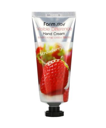 Farmstay Visible Difference Hand Cream Strawberry 100 g