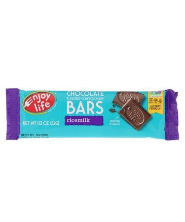 Enjoy Life Foods Chocolate Flavored Confectionary Bars Ricemilk 1.12 oz (32 g)
