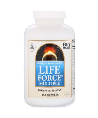 Source Naturals Life Force Multiple No Iron 180 Capsules