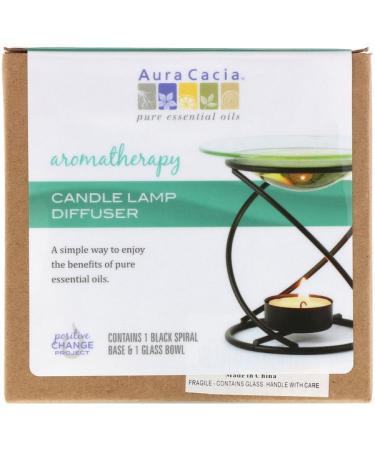 Aura Cacia Aromatherapy Candle Lamp Diffuser 2 Piece