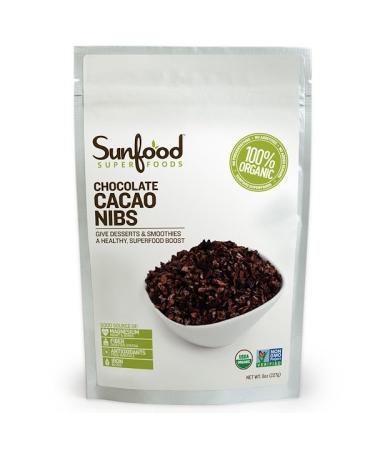 Sunfood Chocolate Cacao Nibs 8 oz (227 g)