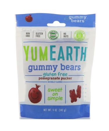 YumEarth Gummy Bears Pomegranate Pucker 5 oz (142 g)