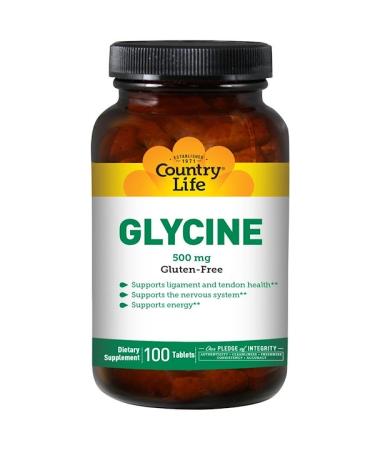Country Life Glycine 500 mg 100 Tablets