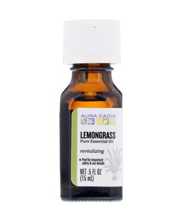 Aura Cacia Pure Essential Oil Lemongrass .5 fl oz (15 ml)