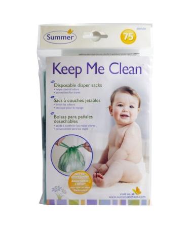 Summer Infant Keep Me Clean Disposable Diaper Sacks 75 Count