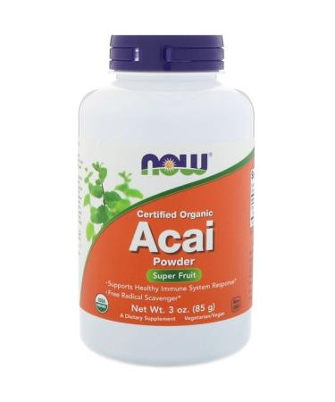 Now Foods Certified Organic Acai Powder 3 oz (85 g)