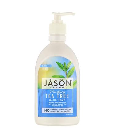 Jason Natural Hand Soap Purifying Tea Tree 16 fl oz (473 ml)
