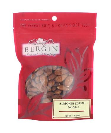 Bergin Fruit and Nut Company Almonds Roasted No Salt 7 oz (198 g)