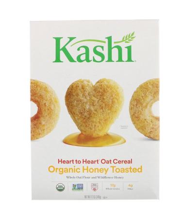 Kashi Heart to Heart Oat Cereal Organic Honey Toasted 12 oz (340 g)