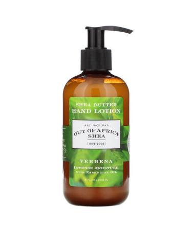 Out of Africa Shea Butter Hand Lotion Verbena 8 fl oz (240 ml)