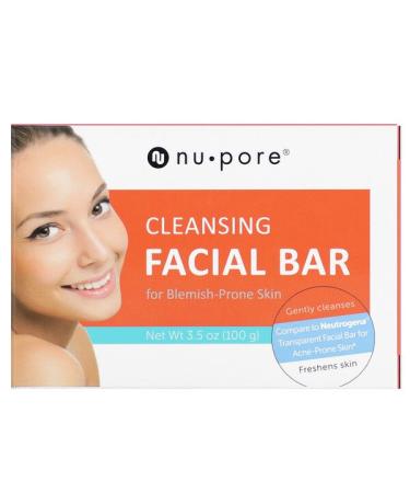 Nu-Pore Cleansing Facial Bar for Blemish-Prone Skin 3.5 oz (100 g)