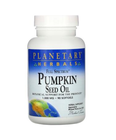 Planetary Herbals Full Spectrum Pumpkin Seed Oil 1000 mg 90 Softgels