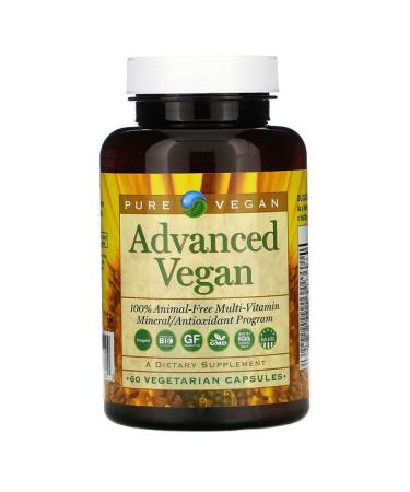 Pure Vegan Advanced Vegan 60 Vegetarian Capsules