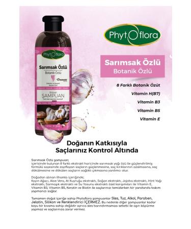 Phytoflora Salt-Free Herbal Shampoo with Garlic Extract for Oily Falling and Dandruff Hair - Buy Online on GoSupps.com