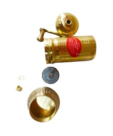 FANTOM Brass Mortar No:1 Brass Embroidered Linen Chubby Black Pepper Grinder 3-Piece Mill Set - Buy Online on GoSupps.com