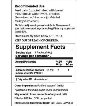 Evivo Infant Probiotic Powder - Pack Of 3 - Buy Online on GoSupps.com