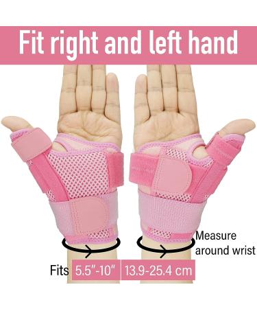 Waydaw Thumb Brace Splint with Thumb Support - Pink 1 Pack | For Women and Men - Buy Online on GoSupps.com