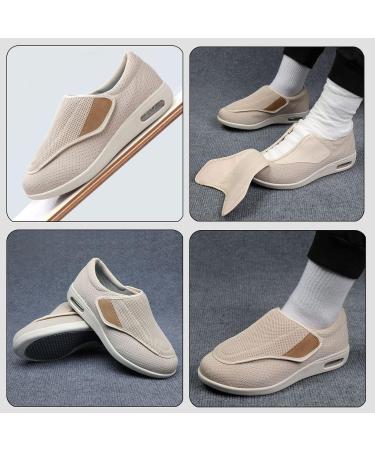 Adjustable Diabetic Edema Shoes for Women Men - Wide Swollen Feet Slipper Walking Shoes for Elderly Arthritis - Size 6.5 C - Buy Online on GoSupps.com