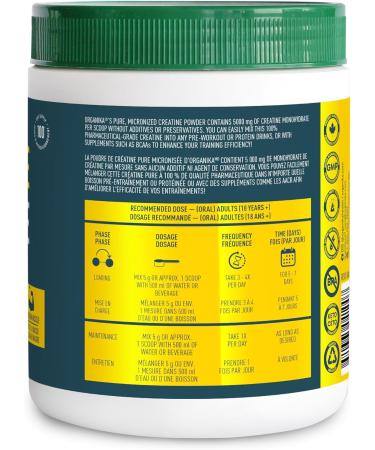 ORGANIKA Unflavoured Creatine Powder 500 GR - Buy Online on GoSupps.com