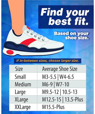 OrthoSleeve WC4 Wellness Care No-Show Socks in Black - Size Medium (1 Pair) - Buy Online on GoSupps.com