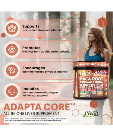 Clean Nutra Organic Maca Root Capsules for Women + Ashwagandha Slippery Elm Tongkat Ali Rhodiola Rosea Fenugreek Beet Root Sea Moss Ginseng Black Yellow Red Maca Powder Supplement 90 Pills - Buy Online on GoSupps.com