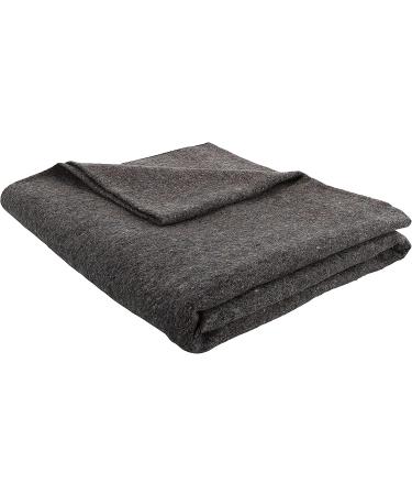 Grey 62x80 Military Wool Blanket for Emergency ,Camping & Everyday Use (Grey)