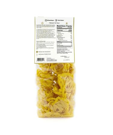 Giusto Sapore Classic Tagliatelle All'Uovo Italian Egg Pasta Nest - 340g - Premium Bronze Drawn Durum Wheat Semolina Gourmet Pasta Noodles - Imported from Italy and Family Owned (Tagliatella  1 Pack) Tagliatella 12 Ounce ( - Buy Online on GoSupps.com