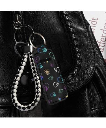 Neoprene Lip Balm Holder Keychain for Women - Dog Paw Design | 2Pcs Chapstick Sleeve Pouch - Buy Online on GoSupps.com