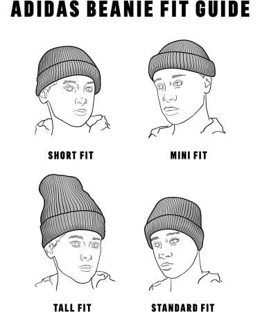 adidas Originals Trefoil Beanie - One Size, Black/White - Buy Online on GoSupps.com