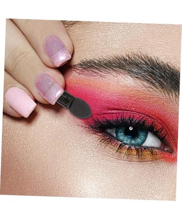 FOMIYES 300 Pcs Mini Eyeshadow Swab Eye Makeup Lipstick Brush Applicator Lip Balm Milky Cotton - Buy Online on GoSupps.com