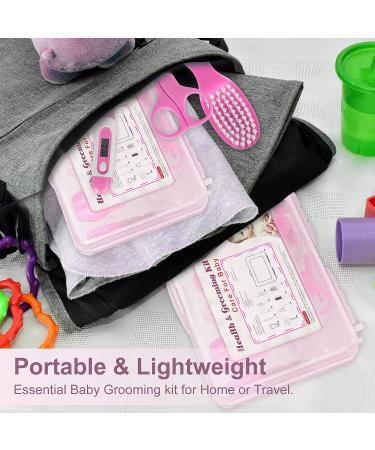 RoseFlower Baby Grooming Kit  9 in 1 Portable Baby Basics Kit with Storage  Newborn Baby Health Safety Care Set for Infant Toddlers Care Keep Healthy and Clean (014) 14 - Buy Online on GoSupps.com