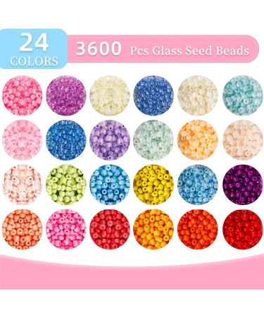 7200Pcs Glass Seed Beads 6/0 Jewelry Making Kit with Alphabet and Smiley Beads - Buy Online on GoSupps.com