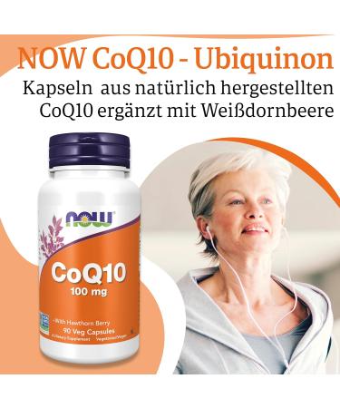 Now Foods COQ10 100mg - Vegan Hawthorn Tablets Gluten-Free Soy-Free Non-GMO 90 Count - Buy Online on GoSupps.com