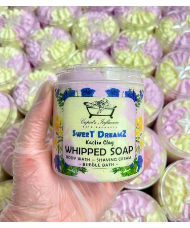 Sweet Dreamz Whipped Soap | Kaolin Clay Body Wash | Shower Cream | Luxurious Shaving Cream | Shower Fluff | Relaxing Bubble Bath | Lavneder Shower Whip | Lavender Soap - Buy Online on GoSupps.com