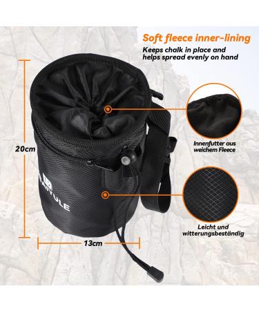 BBAIYULE Chalkbag Boulder Set | Premium Chalk Bag Boulder Brush & Chalk for Climbing Bouldering Weightlifting & CrossFit | Ideal for Gymnastics & Outdoor Adventures - Buy Online on GoSupps.com