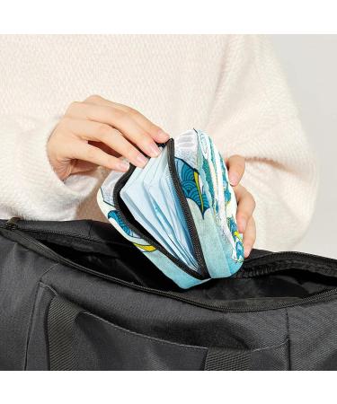 GIAPB Ocean Animal Seahorse Color3204 Period Bag Sanitary Napkin Storage & Travel Makeup Pouch - Buy Online on GoSupps.com