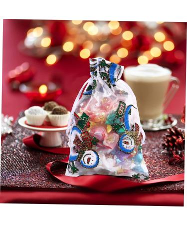 ULTECHNOVO 36pcs Christmas Cheesy Bag Gift Bag Organizer Gift Bag Storage Organizer Clear Candy Bags Christmas Organza Pouch Christmas Drawstring Bag Christmas Printed Present Bag Candy Pouch 1 count (Pack of 1) As Shown - Buy Online on GoSupps.com